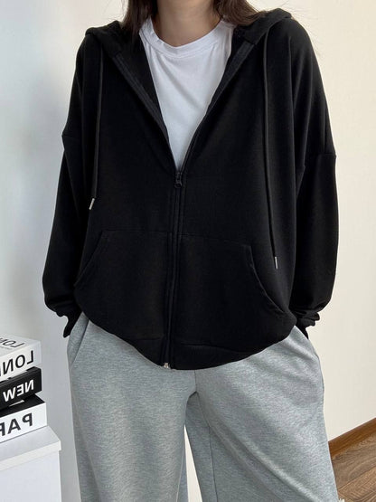 Bluza z kapturem rozpinana, podstawowa