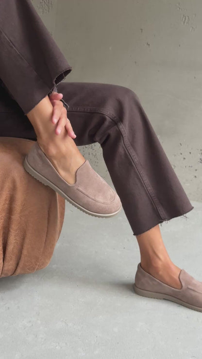 Анатомічні лофери barefoot  ™️ NikArt, бежевий