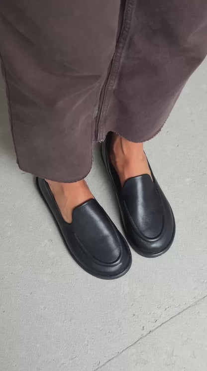 Анатомічні лофери barefoot  ™️ NikArt, чорний
