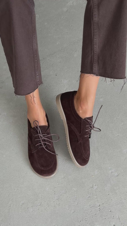 Мокасини NikArt barefoot, шоколад