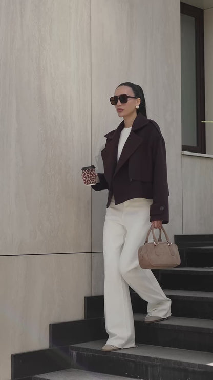 Стильний жакет OVERSIZE з кашеміру