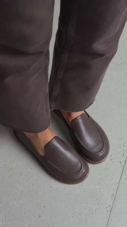 Анатомічні лофери barefoot  ™️ NikArt, шоколад