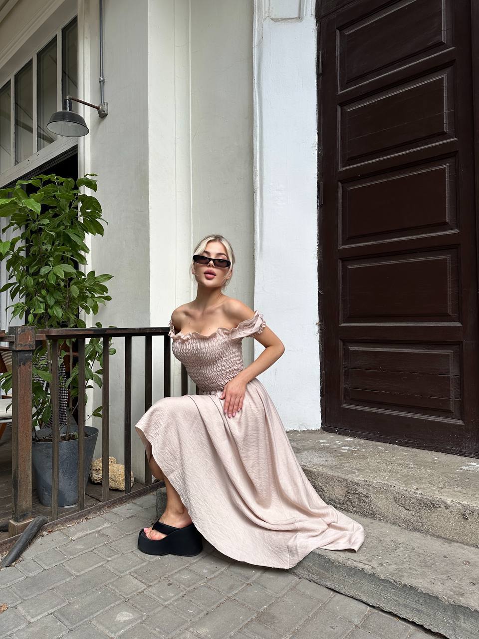 Лляна сукня, MAXI
